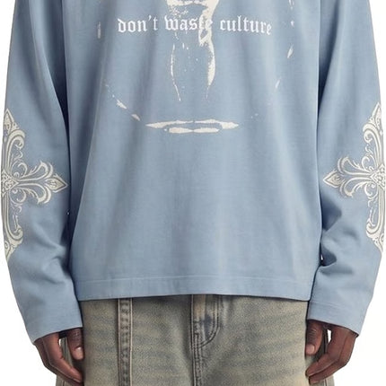 Don't Waste Culture Don't Waste Culture Longsleeve Ator SS26 Light Blue