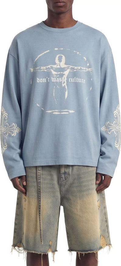 Don't Waste Culture Don't Waste Culture Longsleeve Ator SS26 Light Blue