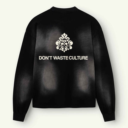 Don't Waste Culture Don't Waste Culture Longsleeve Fade FW26 Black