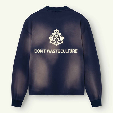 Don't Waste Culture Don't Waste Culture Longsleeve Fade FW26 Navy Blue