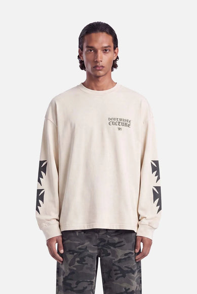 Don't Waste Culture Don't Waste Culture Longsleeve Fina FW26 Beige