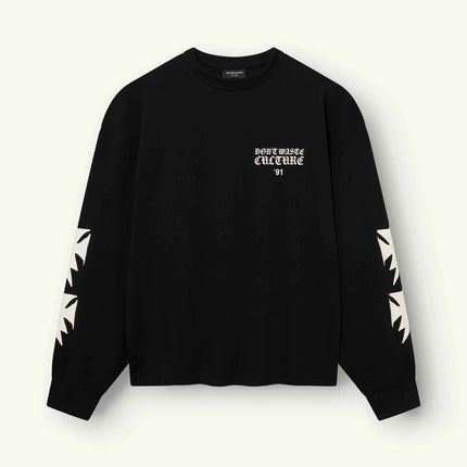 Don't Waste Culture Don't Waste Culture Longsleeve Fina FW26 Black