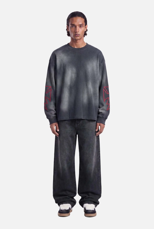 Don't Waste Culture Don't Waste Culture Longsleeve Romiya FW26 Dark Grey