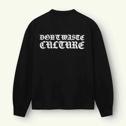 Don't Waste Culture Don't Waste Culture Longsleeve Sunoa FW26 Black