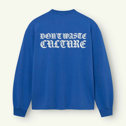 Don't Waste Culture Don't Waste Culture Longsleeve Sunoa FW26 Klein Blue