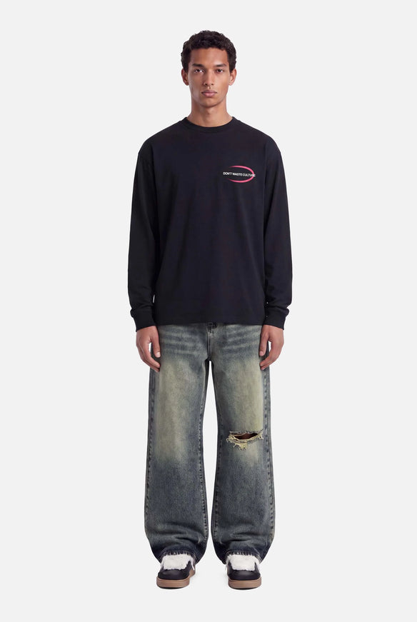 Don't Waste Culture Don't Waste Culture Longsleeve Tavi FW26 Black