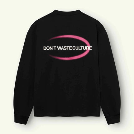 Don't Waste Culture Don't Waste Culture Longsleeve Tavi FW26 Black