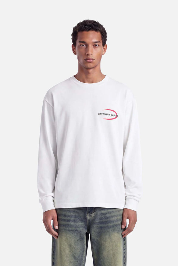 Don't Waste Culture Don't Waste Culture Longsleeve Tavi FW26 White