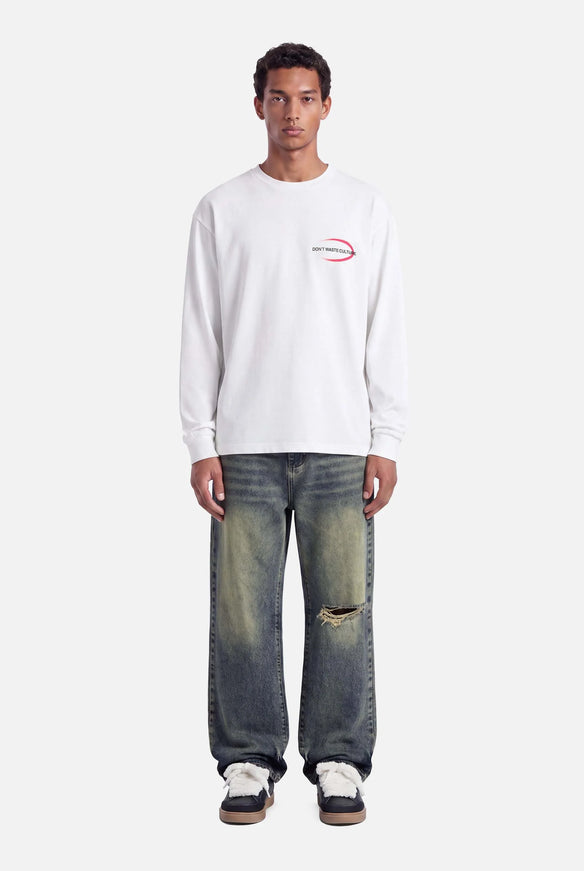 Don't Waste Culture Don't Waste Culture Longsleeve Tavi FW26 White