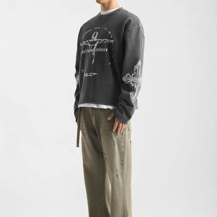 Don't Waste Culture Don't Waste Culture Longsleeve Xavira SS26 Washed Black