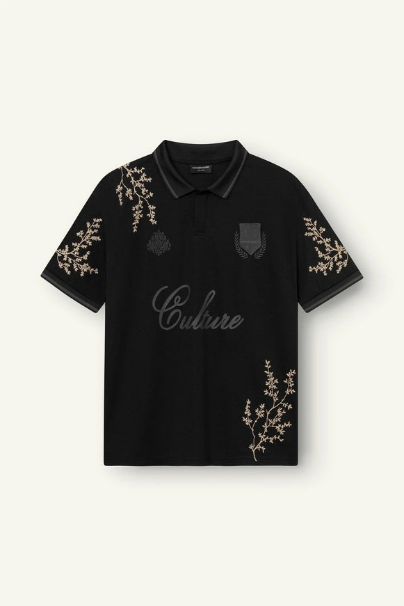 Don't Waste Culture Don't Waste Culture Polo Jersey Momohana SS26 Black