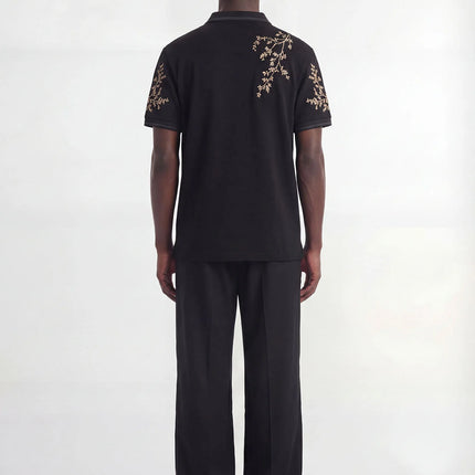 Don't Waste Culture Don't Waste Culture Polo Jersey Momohana SS26 Black