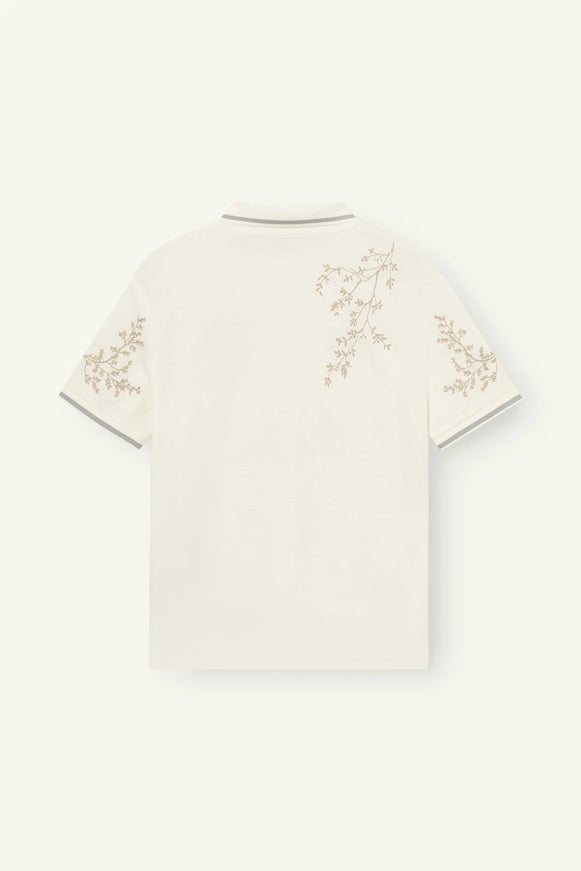 Don't Waste Culture Don't Waste Culture Polo Jersey Momohana SS26 Cream