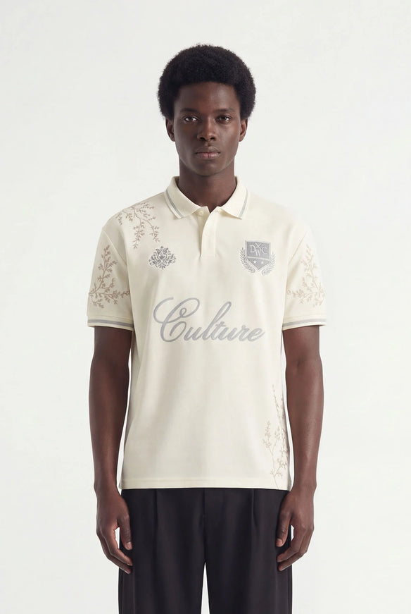 Don't Waste Culture Don't Waste Culture Polo Jersey Momohana SS26 Cream