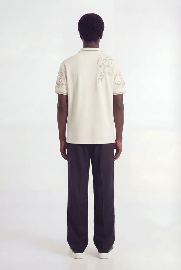 Don't Waste Culture Don't Waste Culture Polo Jersey Momohana SS26 Cream
