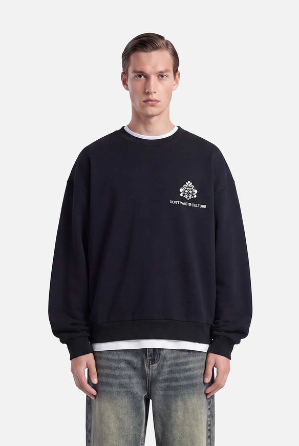 Don't Waste Culture Don't Waste Culture Sweater Yero FW26 Black