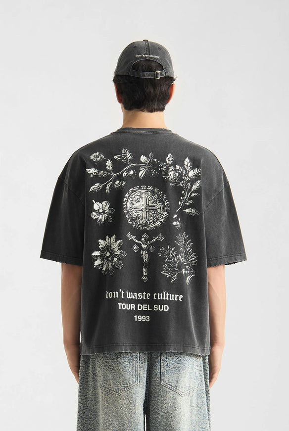 Don't Waste Culture Don't Waste Culture T-Shirt Olivinne SS26 Faded Black