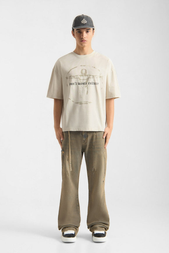 Don't Waste Culture Don't Waste Culture T-Shirt Veyric SS26 Off-White