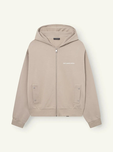 Don't Waste Culture Don't Waste Culture Zip Hoodie Ale NOOS Taupe