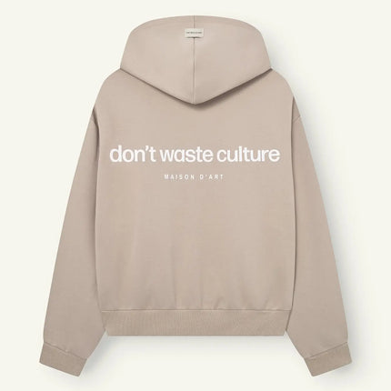 Don't Waste Culture Don't Waste Culture Zip Hoodie Ale NOOS Taupe