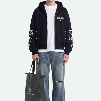 Don't Waste Culture Don't Waste Culture Zip Hoodie Velo FW26 Black