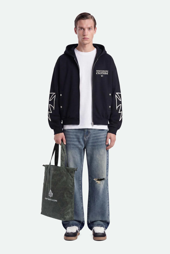 Don't Waste Culture Don't Waste Culture Zip Hoodie Velo FW26 Black