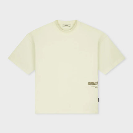 Equalite Equalite Boxy Tee Elia SS26 Off-White/Taupe