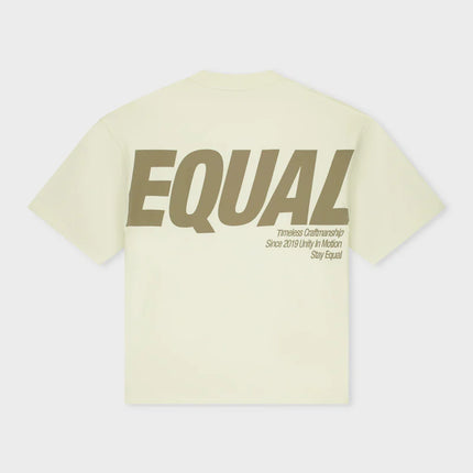 Equalite Equalite Boxy Tee Elia SS26 Off-White/Taupe