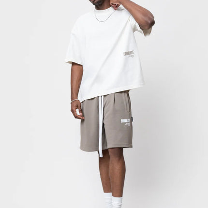 Equalite Equalite Boxy Tee Elia SS26 Off-White/Taupe