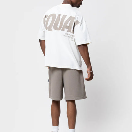 Equalite Equalite Boxy Tee Elia SS26 Off-White/Taupe