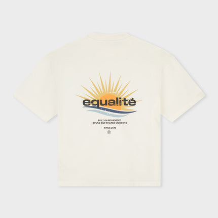 Equalite Equalite Boxy Tee Golden Hour SS26 Off-White