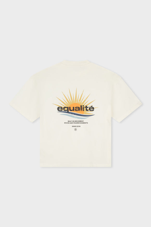Equalite Equalite Boxy Tee Golden Hour SS26 Off-White