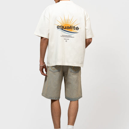 Equalite Equalite Boxy Tee Golden Hour SS26 Off-White