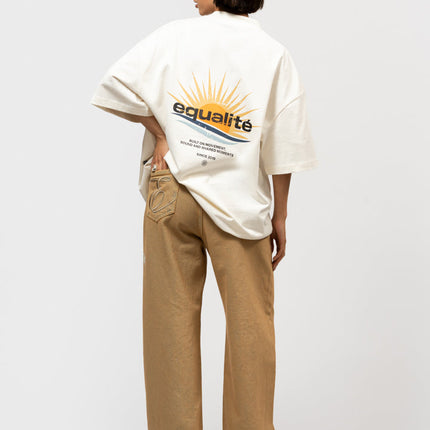 Equalite Equalite Boxy Tee Golden Hour SS26 Off-White
