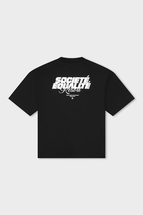 Equalite Equalite Boxy Tee Societe Resort SS26 Black