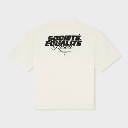 Equalite Equalite Boxy Tee Societe Resort SS26 Off-White