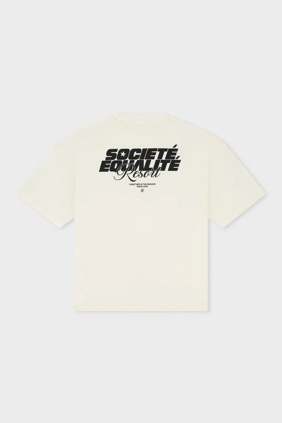 Equalite Equalite Boxy Tee Societe Resort SS26 Off-White