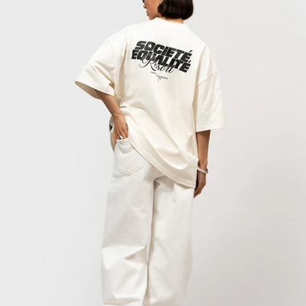 Equalite Equalite Boxy Tee Societe Resort SS26 Off-White