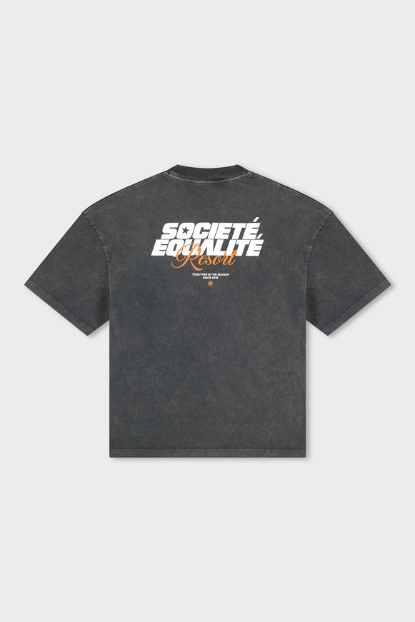 Equalite Equalite Boxy Tee Societe Resort SS26 Washed Grey