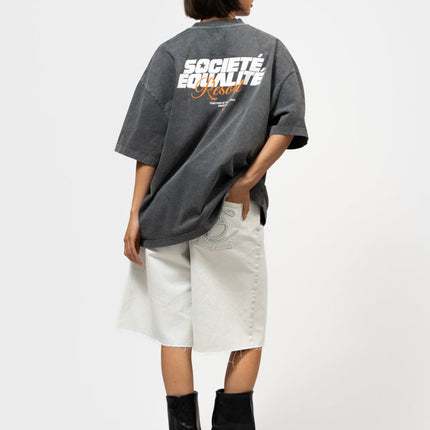 Equalite Equalite Boxy Tee Societe Resort SS26 Washed Grey