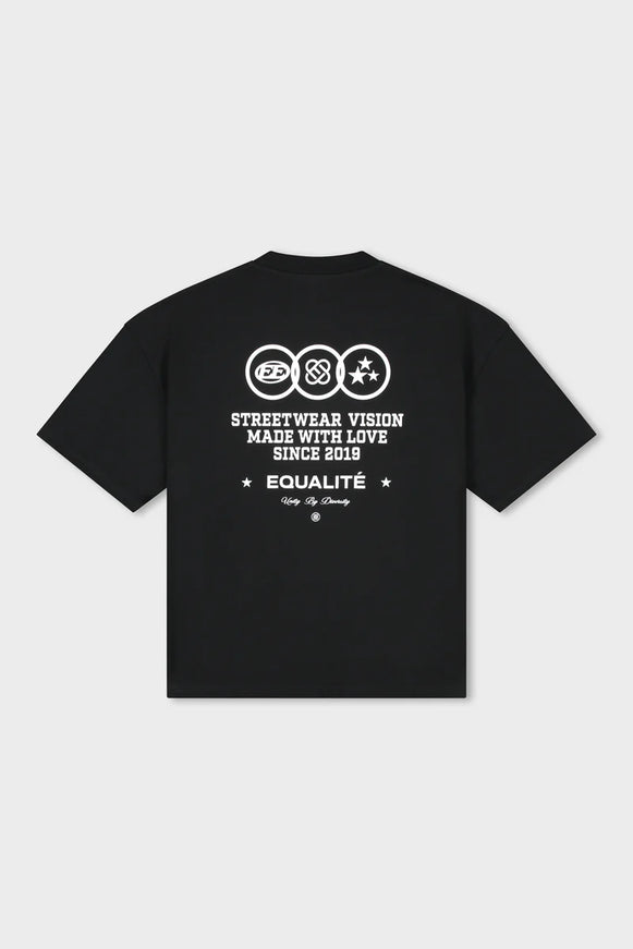 Equalite Equalite Boxy Tee Universe SS26 Black