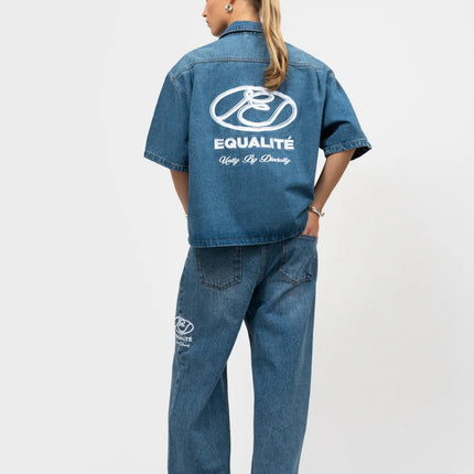 Equalite Equalite Denim Jacket Boxy Arid SS26 Blue