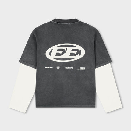 Equalite Equalite Double Layered Enzo SS26 Washed Grey/White