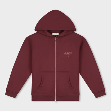 Equalite Equalite Full Zip Hoodie Societe 2.0 FW25 Burgundy