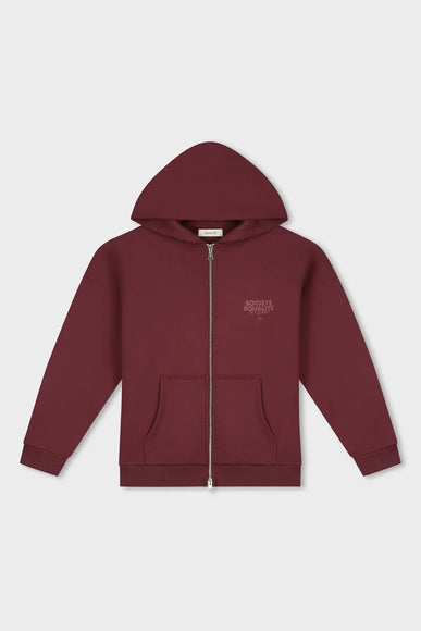 Equalite Equalite Full Zip Hoodie Societe 2.0 FW25 Burgundy