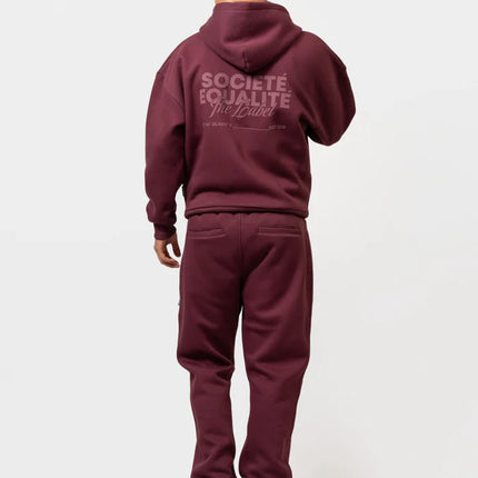 Equalite Equalite Full Zip Hoodie Societe 2.0 FW25 Burgundy