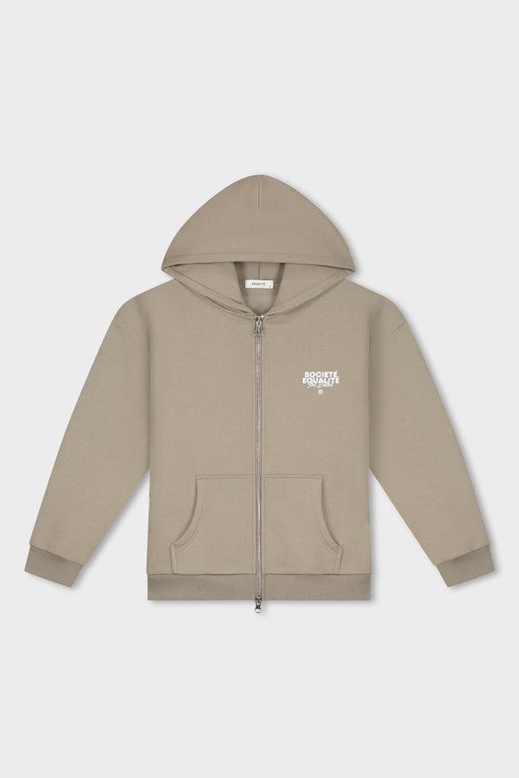 Equalite Equalite Full Zip Hoodie Societe 2.0 FW25 Taupe