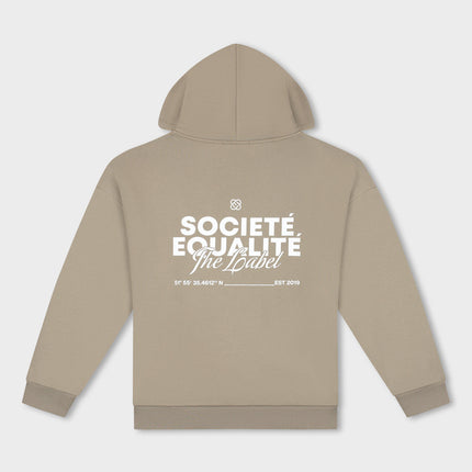 Equalite Equalite Full Zip Hoodie Societe 2.0 FW25 Taupe