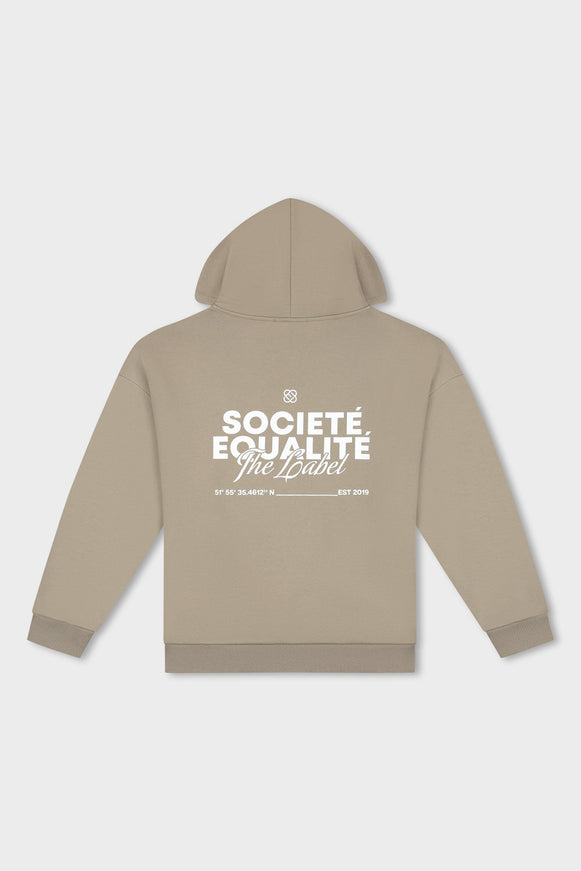 Equalite Equalite Full Zip Hoodie Societe 2.0 FW25 Taupe