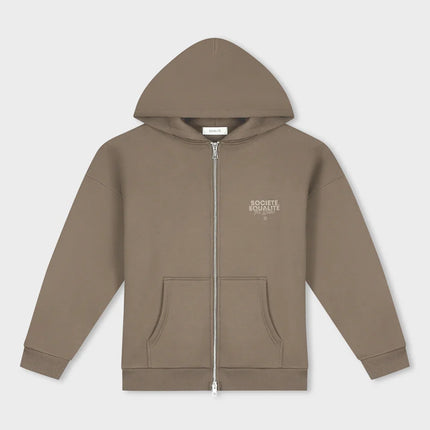 Equalite Equalite Full Zip Hoodie Societe 2.0 FW25 Taupe